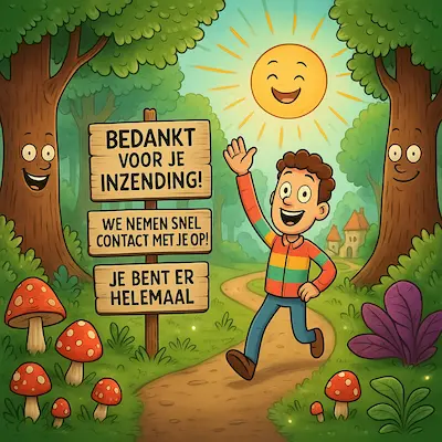 Bedankt voor je bericht